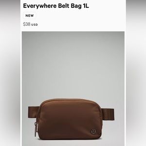 Lululemon Everywhere Belt Bag in Java